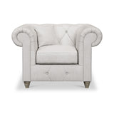 Everett Armchair Ash Washed Oak Feet from Roseland Furniture
