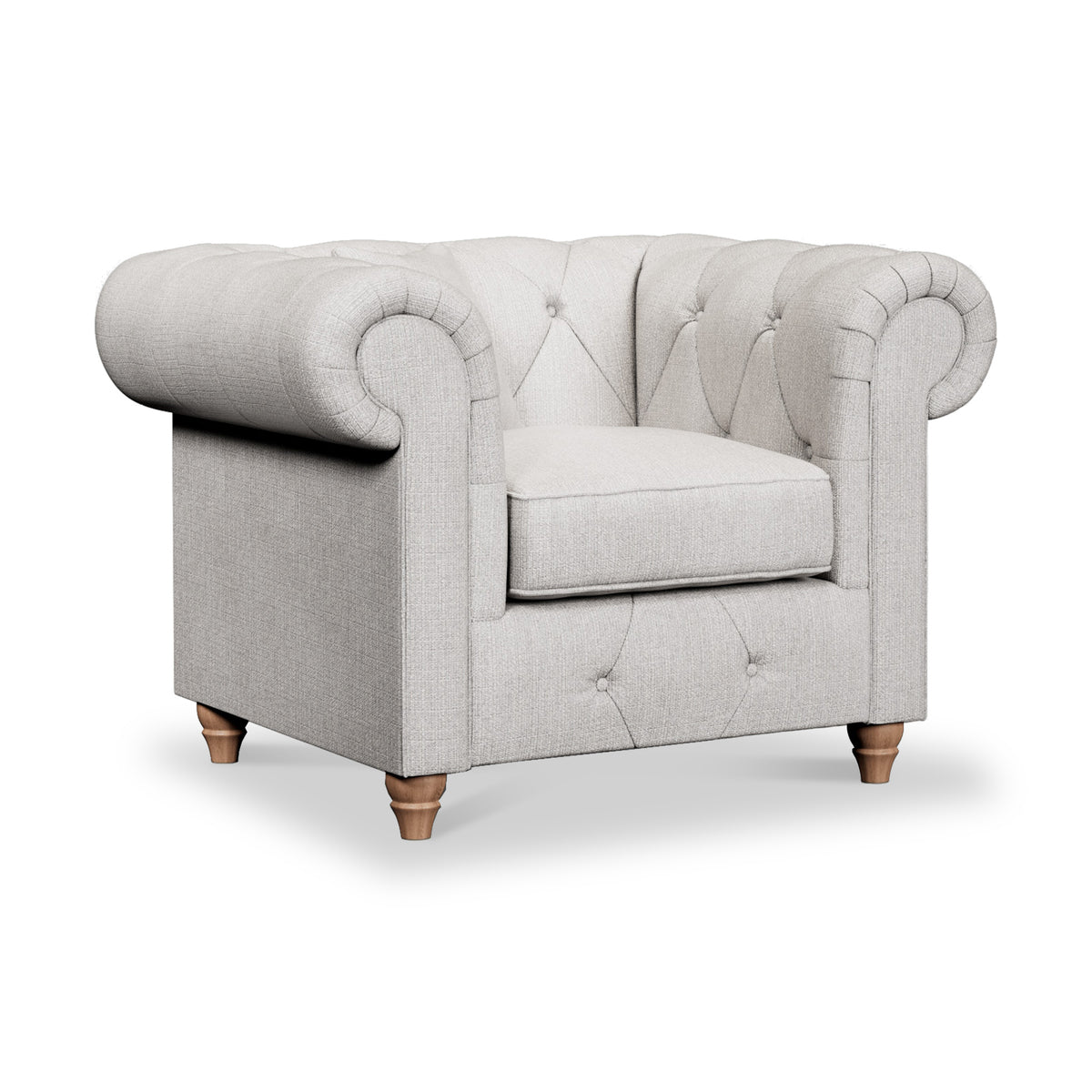 Everett Armchair Ash Walnut Feet from Roseland Furniture