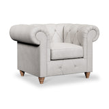 Everett Armchair Ash Walnut Feet from Roseland Furniture