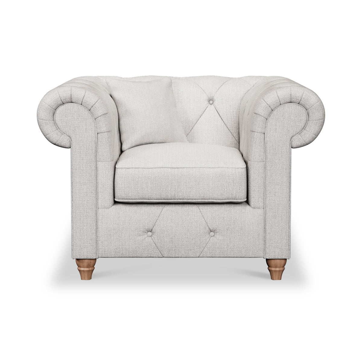 Everett Armchair Ash Walnut Feet from Roseland Furniture