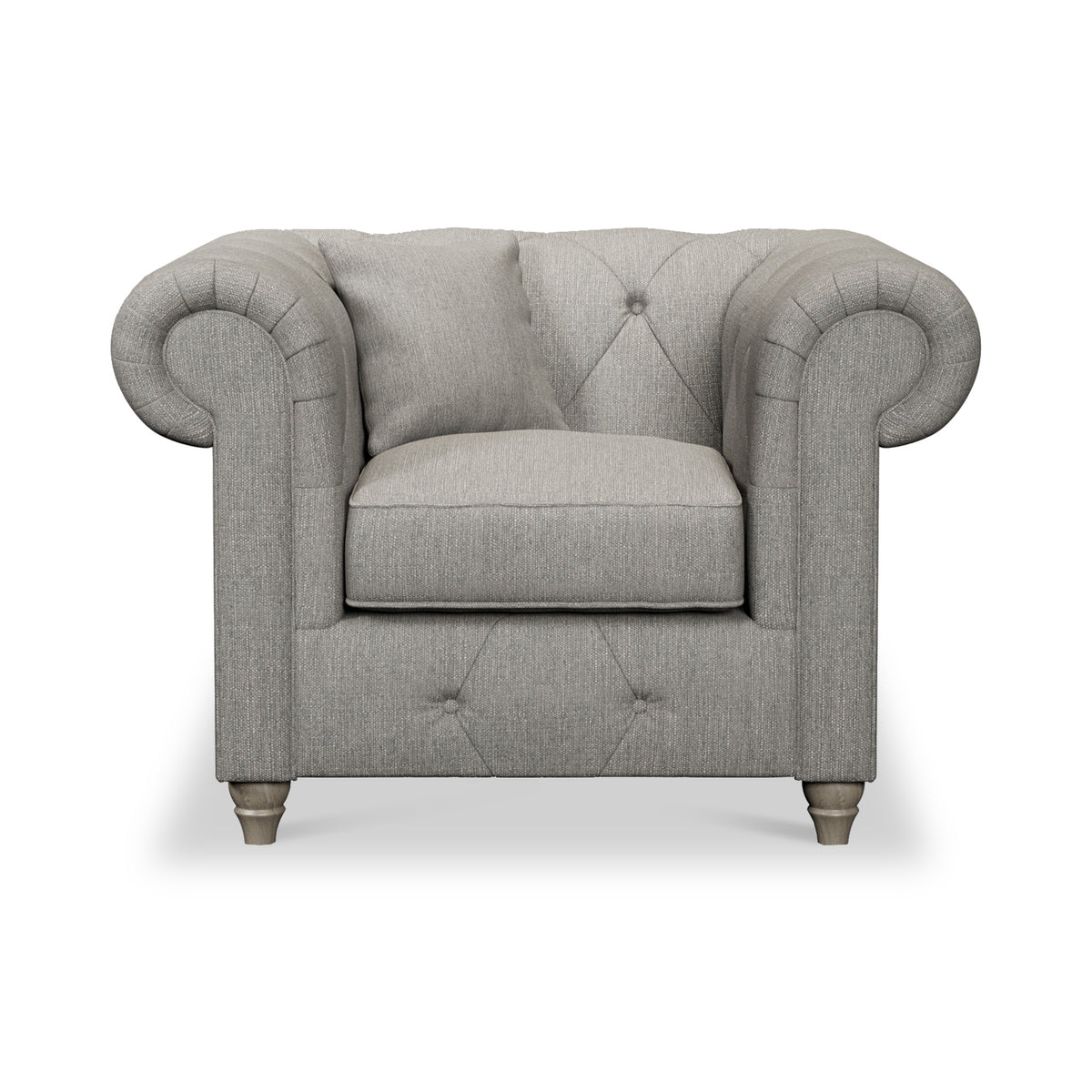 Everett Armchair Graphite Washed Oak Feet from Roseland Furniture
