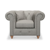 Everett Armchair Graphite Walnut Feet from Roseland Furniture