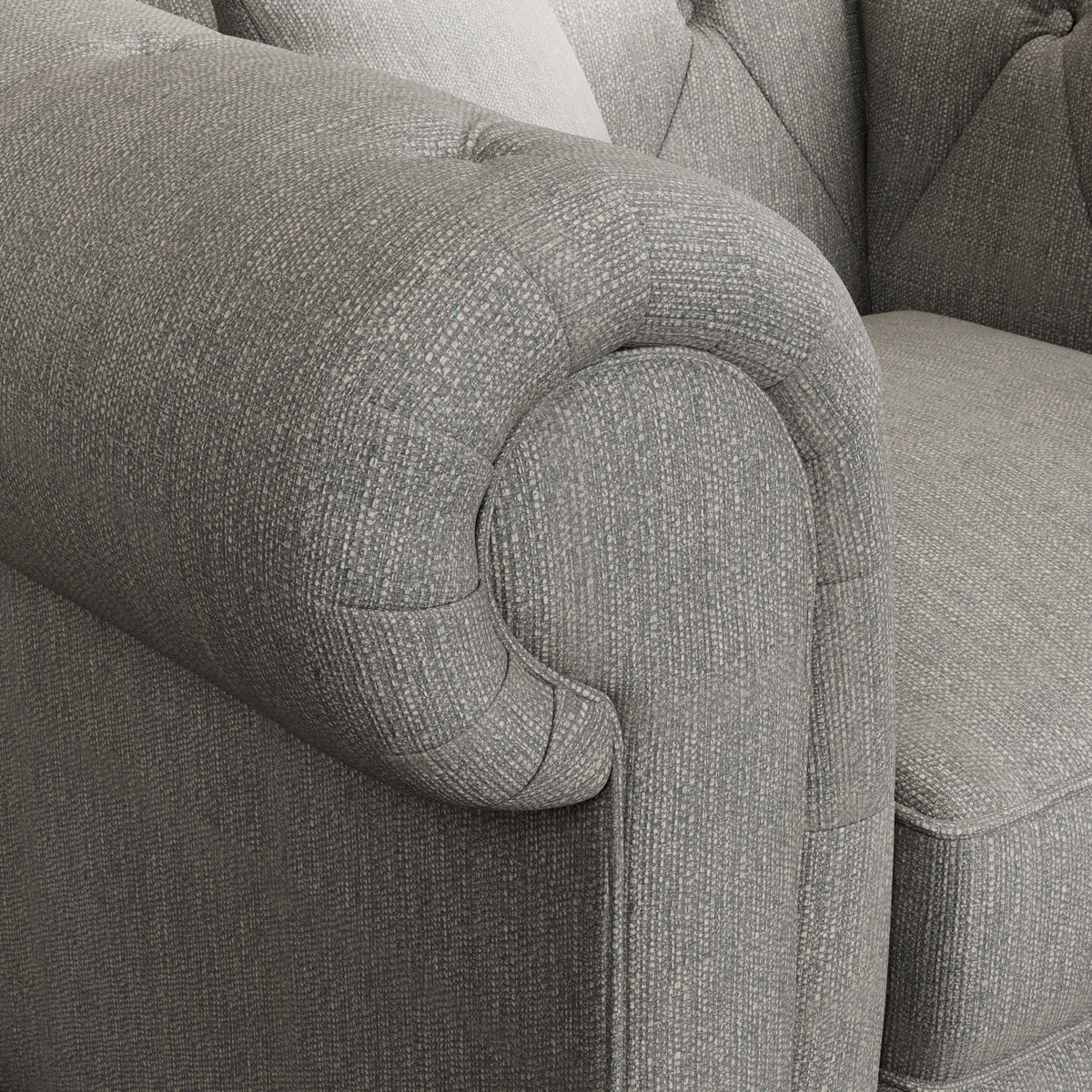 Everett Armchair Graphite Walnut Feet from Roseland Furniture