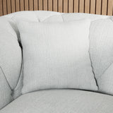 Everett Armchair Light Blue Washed Oak Feet from Roseland Furniture