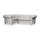 Everett Corner Sofa LH Ash Walnut Feet from Roseland Furniture