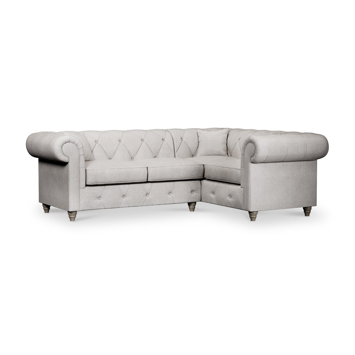 Everett Corner Sofa RH Ash Washed Oak Feet from Roseland Furniture