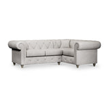 Everett Corner Sofa RH Ash Washed Oak Feet from Roseland Furniture