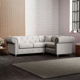 Everett Corner Sofa RH Ash Washed Oak Feet from Roseland Furniture