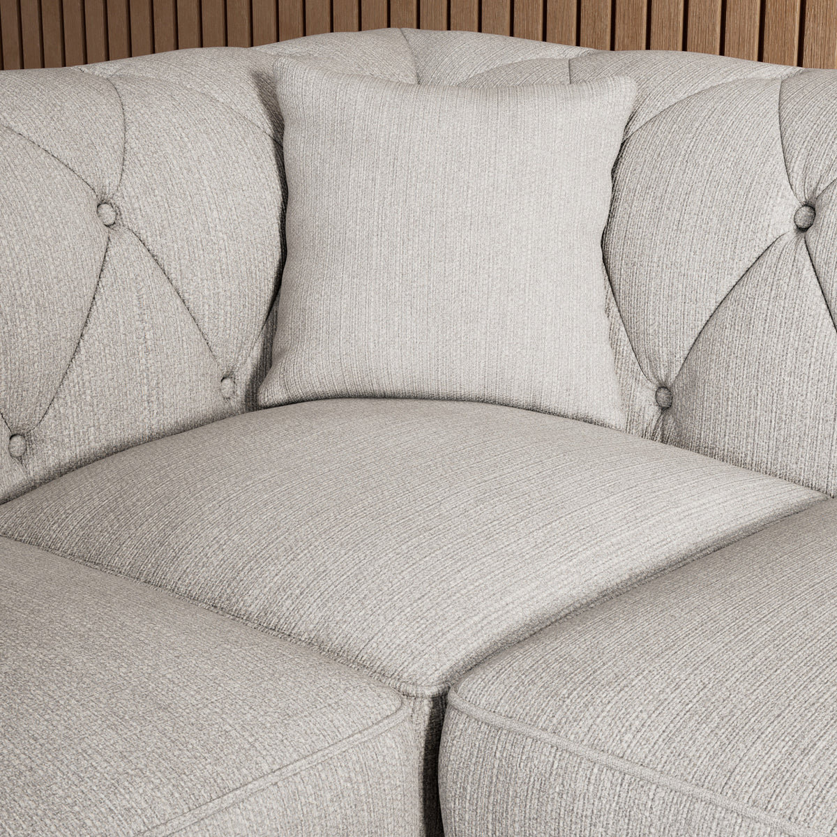 Everett Corner Sofa RH Ash Washed Oak Feet from Roseland Furniture