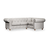 Everett Corner Sofa RH Ash Walnut Feet from Roseland Furniture
