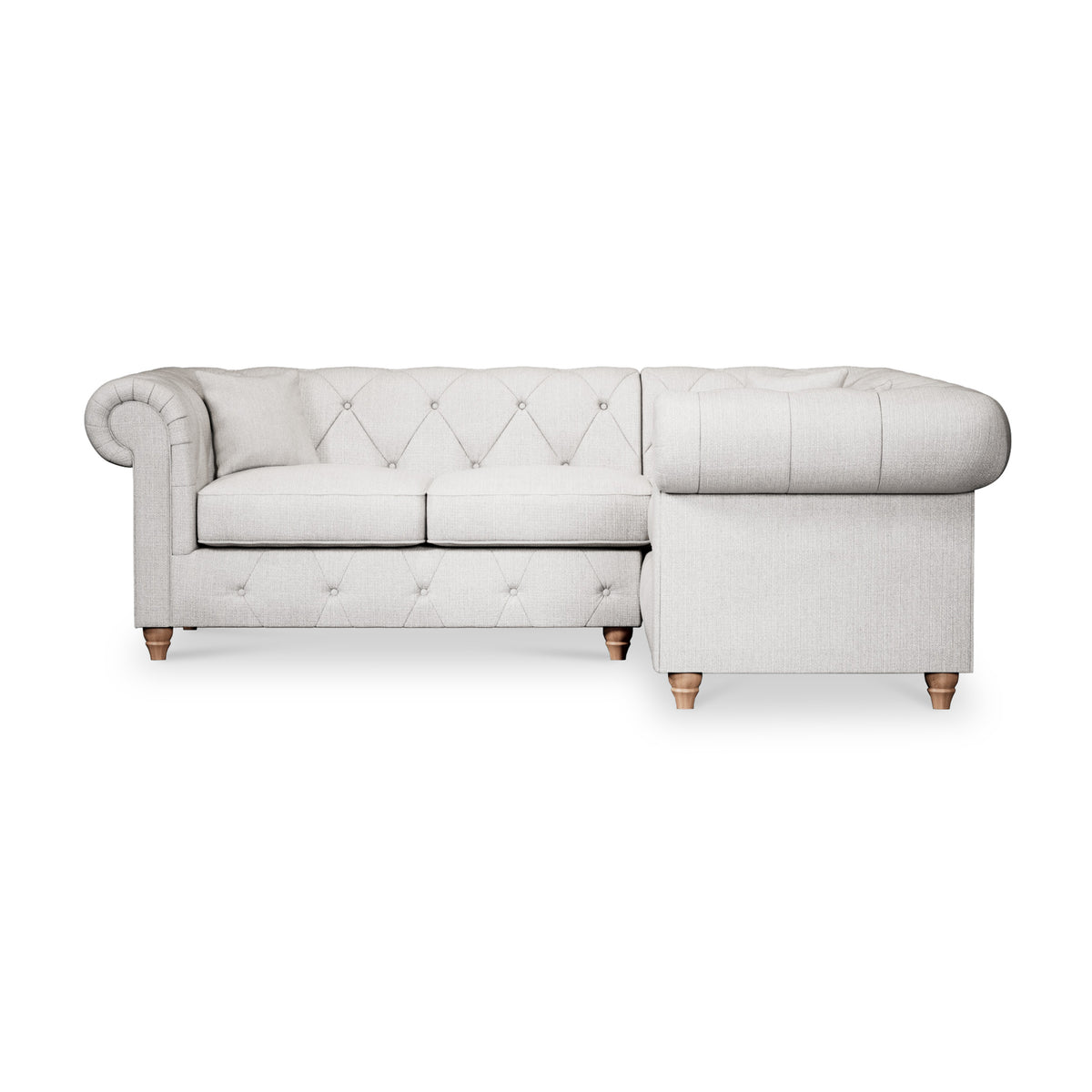 Everett Corner Sofa RH Ash Walnut Feet from Roseland Furniture