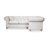 Everett Corner Sofa RH Ash Walnut Feet from Roseland Furniture
