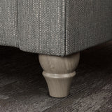 Everett Corner Sofa RH Graphite Washed Oak Feet from Roseland Furniture