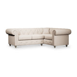Everett Corner Sofa RH Oyster Washed Oak Feet from Roseland Furniture
