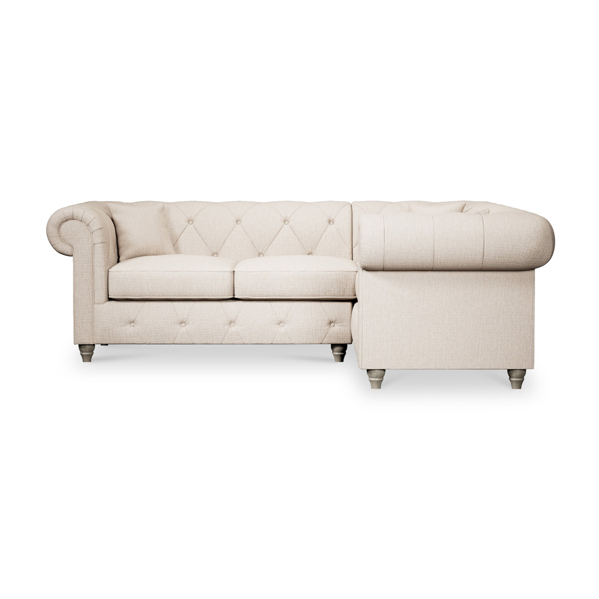 Everett Corner Sofa RH Oyster Washed Oak Feet from Roseland Furniture