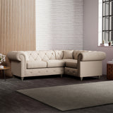 Everett Corner Sofa RH Oyster Washed Oak Feet from Roseland Furniture