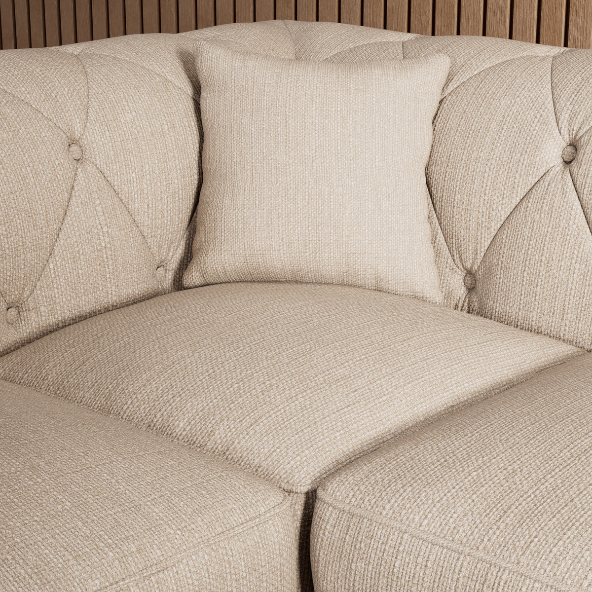 Everett Corner Sofa RH Oyster Washed Oak Feet from Roseland Furniture