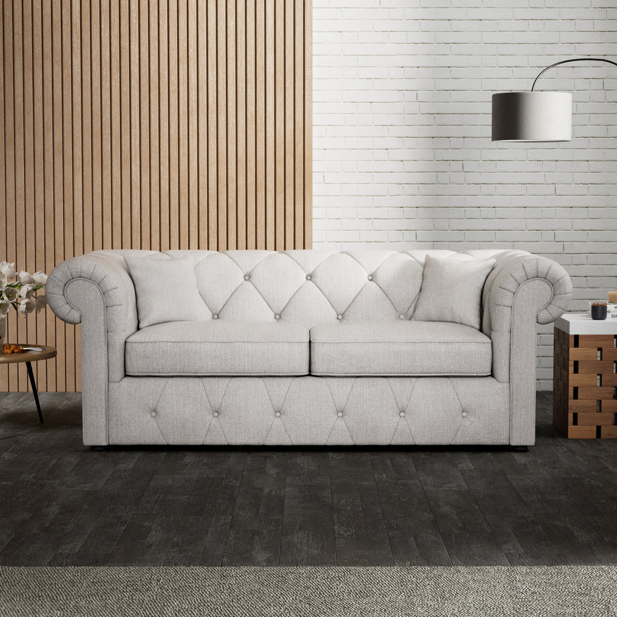 Everett 3 Seater Sofa Bed Ash from Roseland Furniture