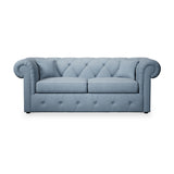 Everett 3 Seater Sofa Bed Deep Blue from Roseland Furniture