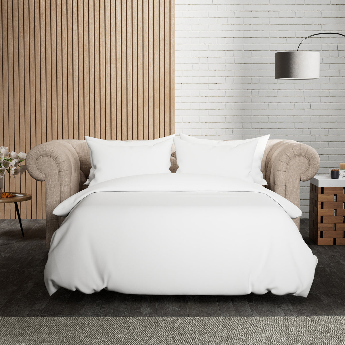 Everett 3 Seater Sofa Bed Oyster from Roseland Furniture