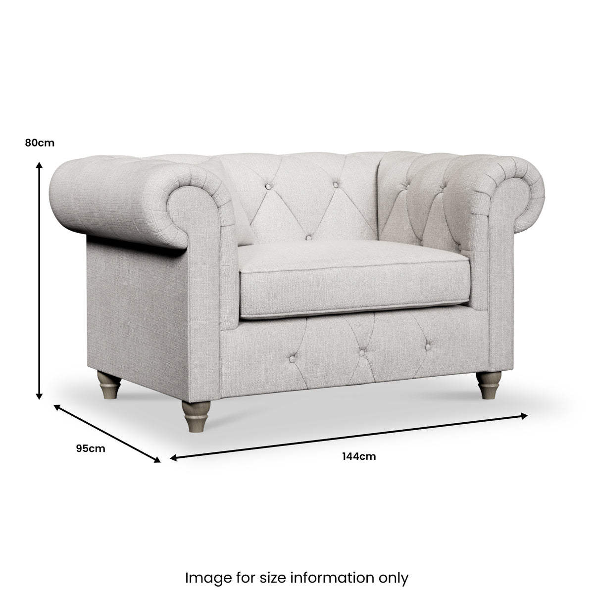 Everett Snuggler Chair Ash Washed Oak Feet from Roseland Furniture