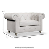 Everett Snuggler Chair Ash Washed Oak Feet from Roseland Furniture