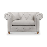 Everett Snuggler Chair Ash Walnut Feet from Roseland Furniture