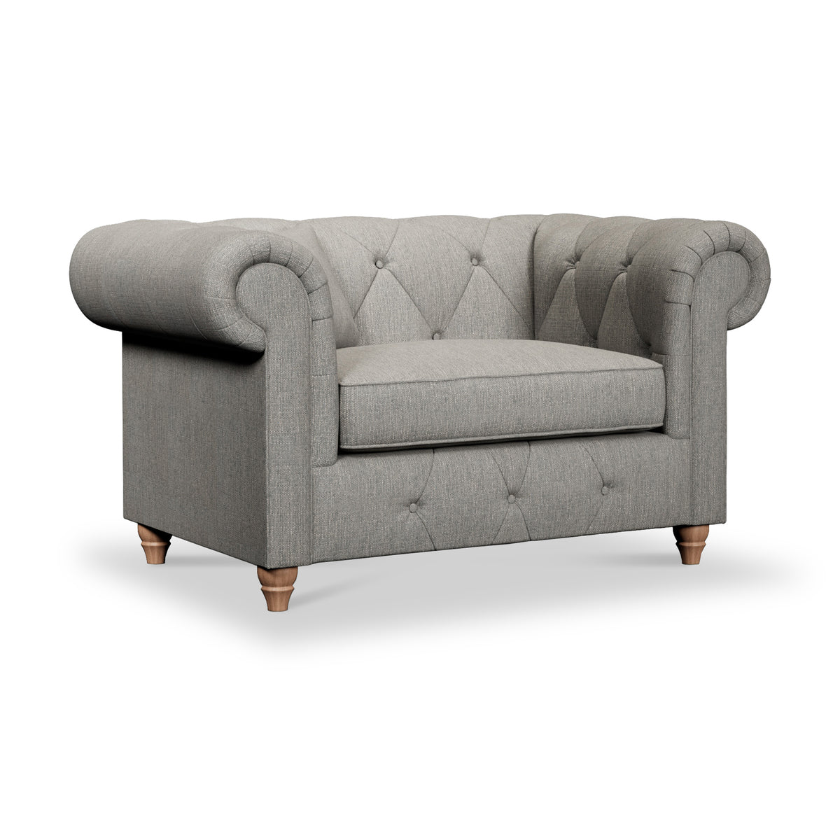 Everett Snuggler Chair Graphite Walnut Feet from Roseland Furniture