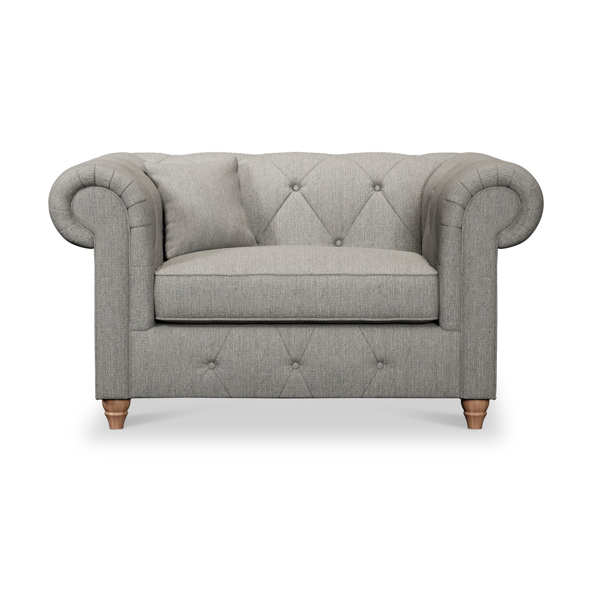 Everett Snuggler Chair Graphite Walnut Feet from Roseland Furniture