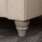 Everett Snuggler Chair Oyster Washed Oak Feet from Roseland Furniture