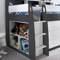 Daltrey Grey and White Single Mid Sleeper Bed