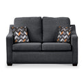 Charlcote Charcoal Faux Linen 2 Seater Sofabed with Charcoal Scatter Cushions from Roseland Furniture