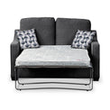 Charlcote Charcoal Faux Linen 2 Seater Sofabed with Mono Scatter Cushions from Roseland Furniture