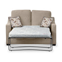 Charlcote Oatmeal Faux Linen 2 Seater Sofabed with Oatmeal Scatter Cushions from Roseland Furniture
