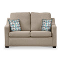 Charlcote Oatmeal Faux Linen 2 Seater Sofabed with Duck Egg Scatter Cushions from Roseland Furniture