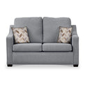 Charlcote Silver Faux Linen 2 Seater Sofabed with Oatmeal Scatter Cushions from Roseland Furniture