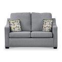 Charlcote Silver Faux Linen 2 Seater Sofabed with Beige Scatter Cushions from Roseland Furniture