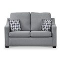 Charlcote Silver Faux Linen 2 Seater Sofabed with Mono Scatter Cushions from Roseland Furniture