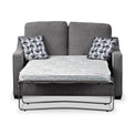 Fenton Charcoal Soft Weave 2 Seater Sofabed with Mono Scatter Cushions from Roseland Furniture