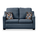 Fenton Midnight Soft Weave 2 Seater Sofabed with Charcoal Scatter Cushions from Roseland Furniture