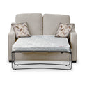 Fenton Oatmeal Soft Weave 2 Seater Sofabed with Oatmeal Scatter Cushions from Roseland Furniture