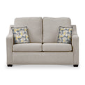 Fenton Oatmeal Soft Weave 2 Seater Sofabed with Beige Scatter Cushions from Roseland Furniture