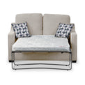 Fenton Oatmeal Soft Weave 2 Seater Sofabed with Mono Scatter Cushions from Roseland Furniture