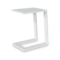Maze White Aluminium Side Table