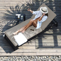 Maze Allure Outmeal Sunlounger Relaxer