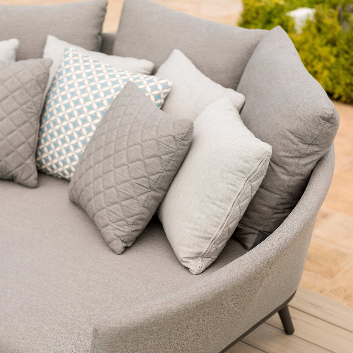 Maze Flanelle Grey Ark Outdoor Daybed Sofa