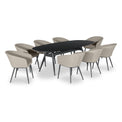 Maze Ambition 8 Seat Oval Dining Set from Roseland Furniture