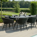 Maze Ambition Charcoal 8 Seat Outdoor Oval Dining Set