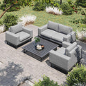Maze Ethos Flanelle Grey 2 Seat Outdoor Sofa Set from Roseland Furniture