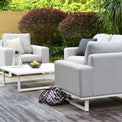 Maze Ethos Lead Chine 2 Seat Outdoor Sofa Set from Roseland Furniture